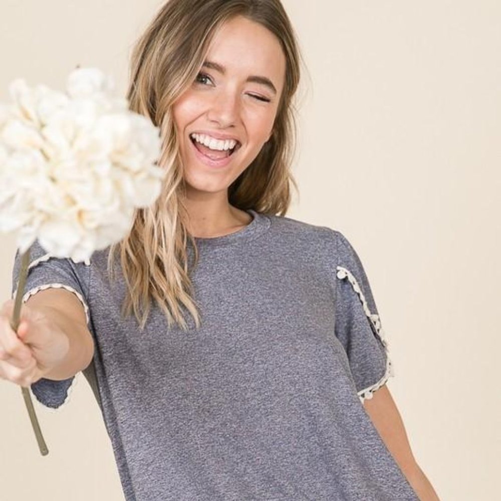 Georgia Lace Trim Tee
